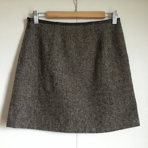 Vintage RW&CO. Preppy Wool Pleated Mini Skirt - Picture 2 of 13